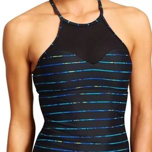 Athleta Mahima Mesh Tankini Swim Top